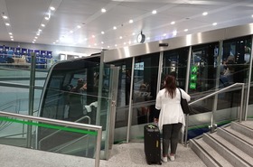 Treintje van het station naar het centrum