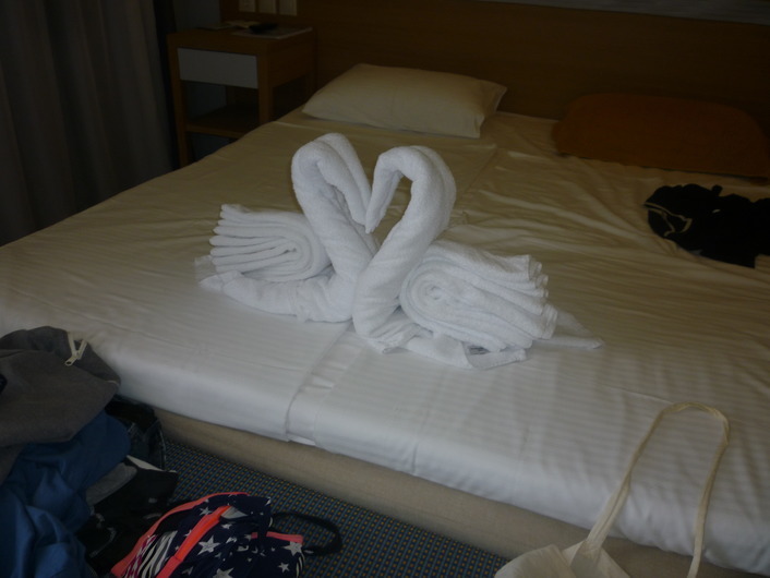 kamer met handdoeken