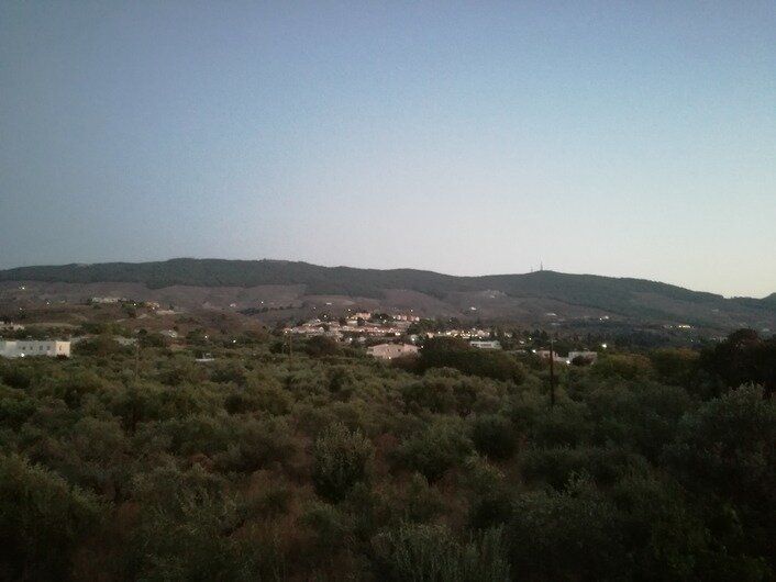 Uitzicht vanaf balkon nr 24