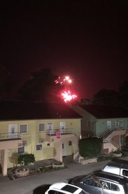 Ivm feestdag vuurwerk in het centrum