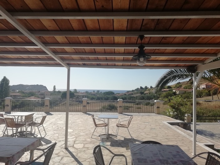 Uitzicht vanaf poolbar